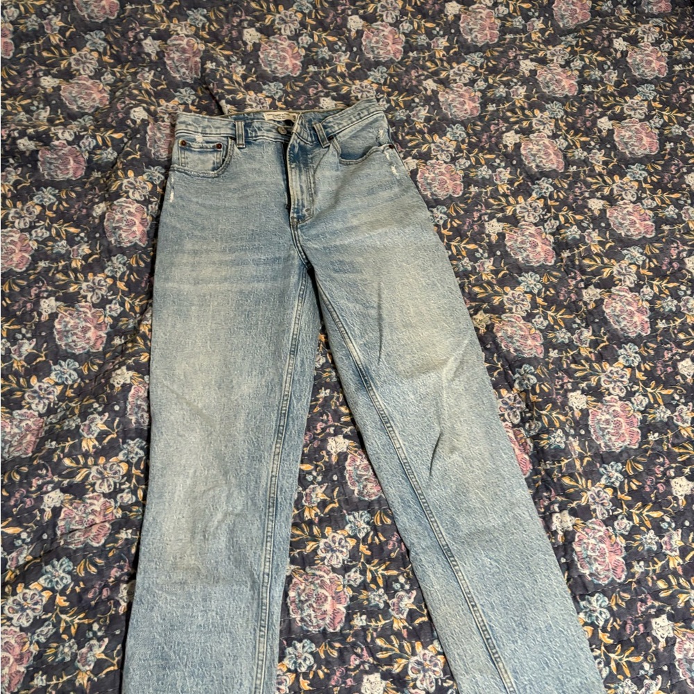 Abercrombie & Fitch Light Blue Straight Leg Jeans